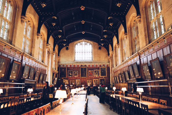 《哈利波特》拍摄地 Christ Church’s dining hall 图片来自thewanderblogger.com